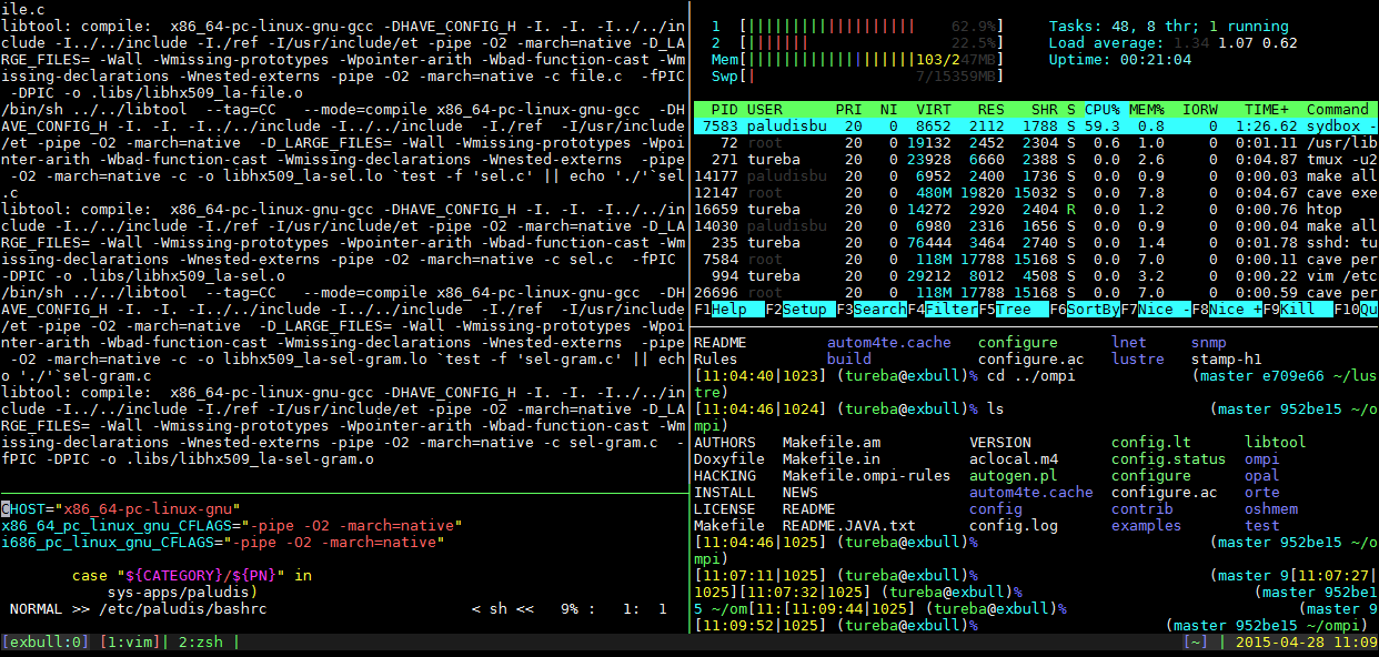 tmux examples